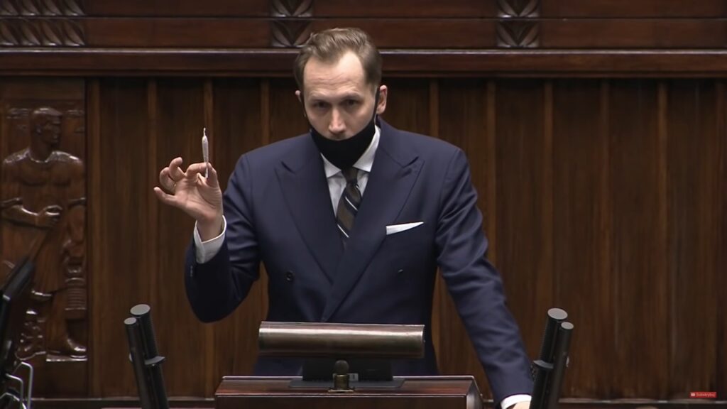 Konrad Berkowicz z jointem