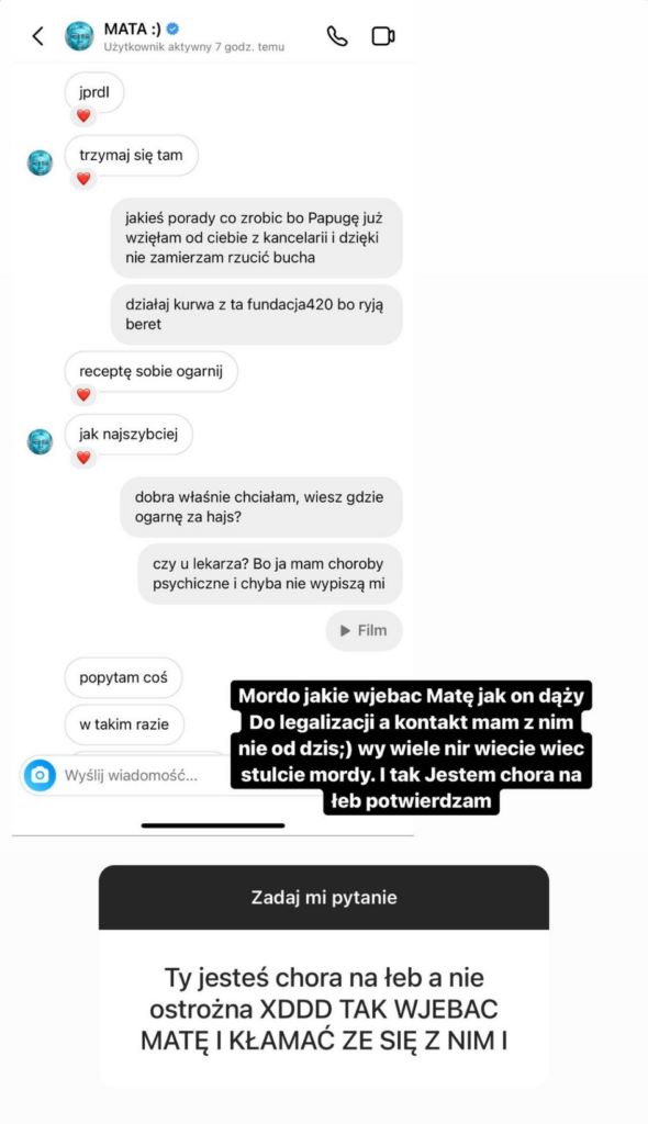 konopna kompromitacja Maty