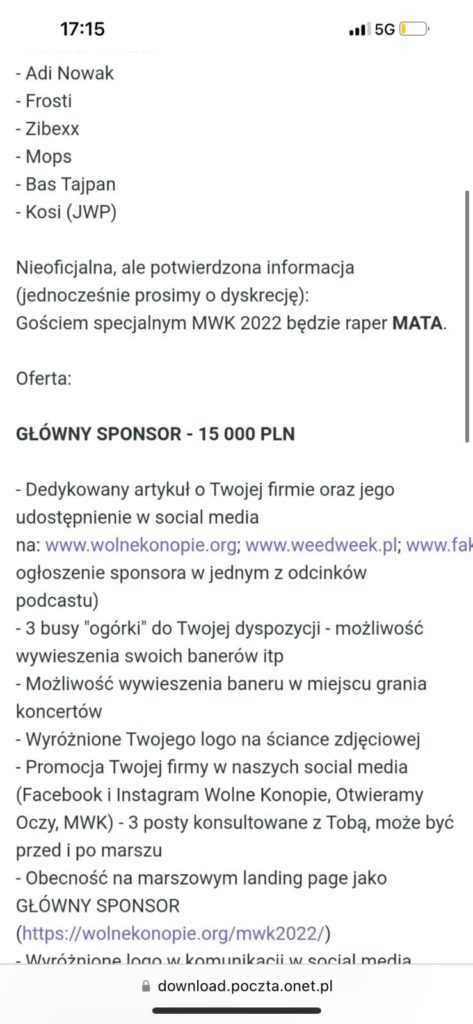 marsz wyzwolenia konopi