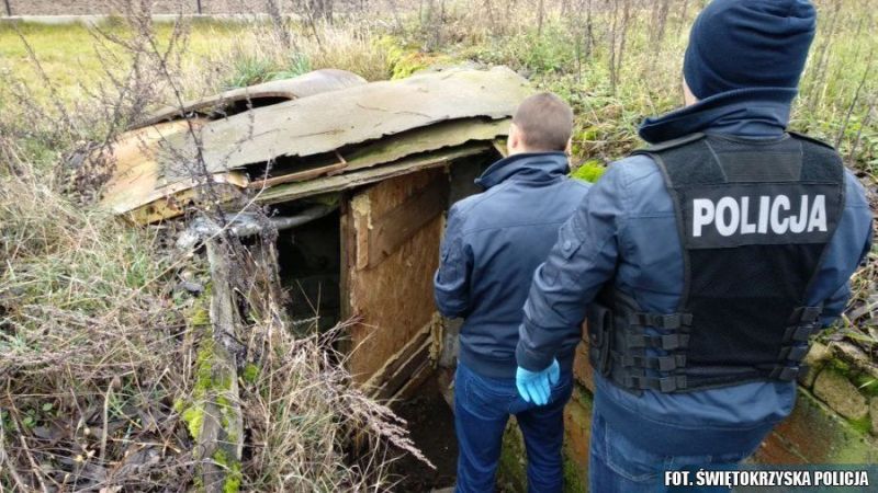 uprawiał konopie indyjskie w ziemiance