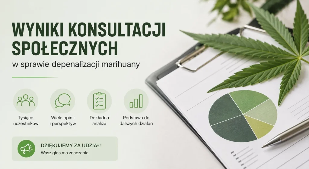 wyniki konsultacji społecznych ws. depenalizacji marihuany