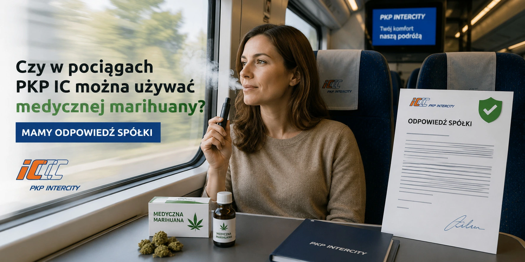 pociągach PKP IC można używać medycznej marihuany