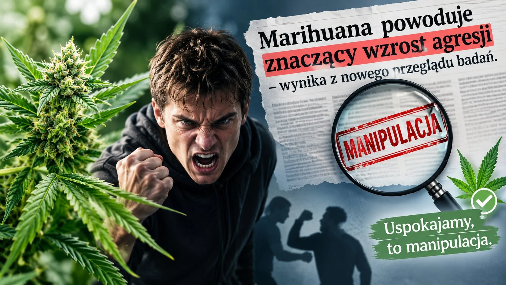 Marihuana powoduje znaczący wzrost agresji